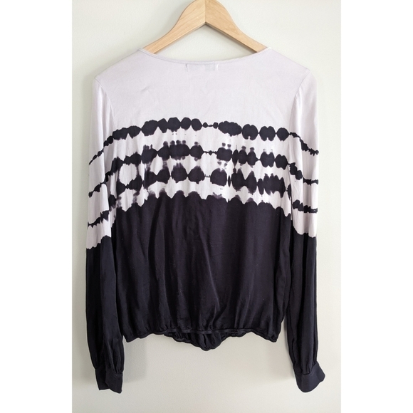 Young Fabulous and Broke Tie Dye Twist Hem Keyhole Front Top - Picture 2 of 6